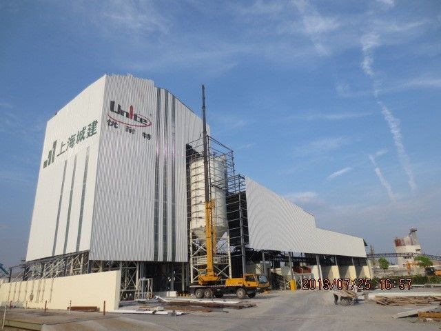 Automatic Dry Mortar Mix Plant with 60000 Ton/Year Capacity 380V 400W Construction Mixing Line